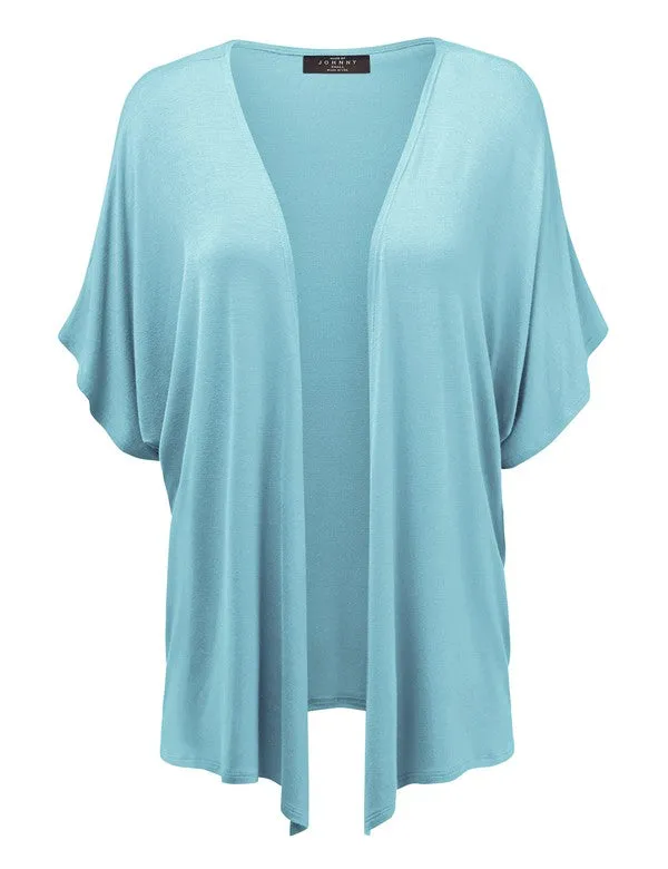 Short Sleeve Kimono Style Cardigan