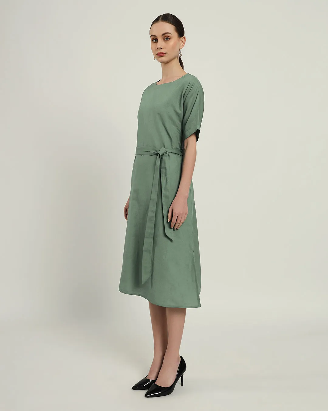 The Tayma Mint Cotton Dress