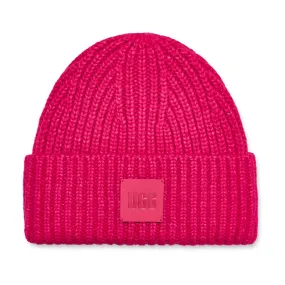 UGG Women's Chunky Rib Beanie in Cerise