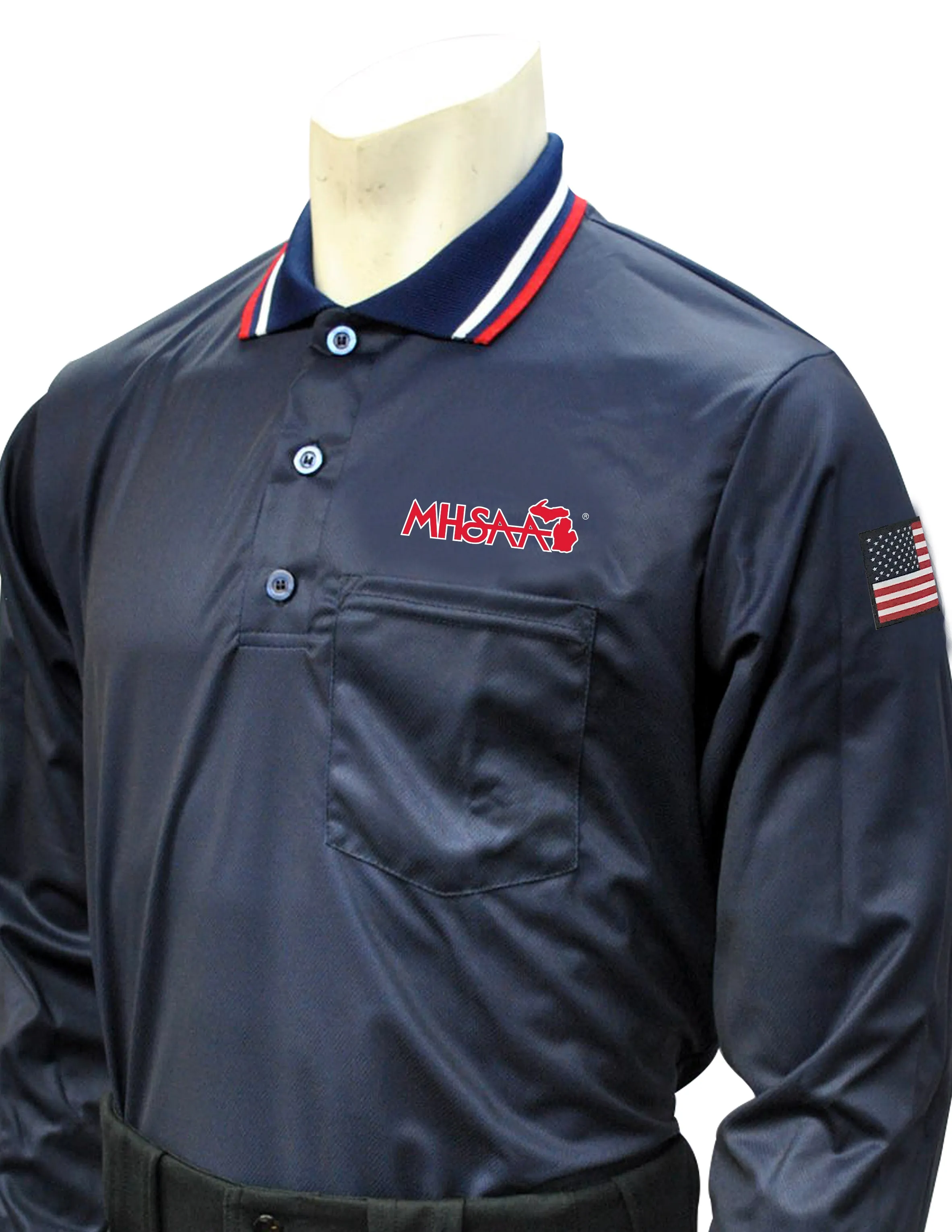 USA301MI - Smitty "Made in USA" - Baseball Men's Long Sleeve Shirt Navy