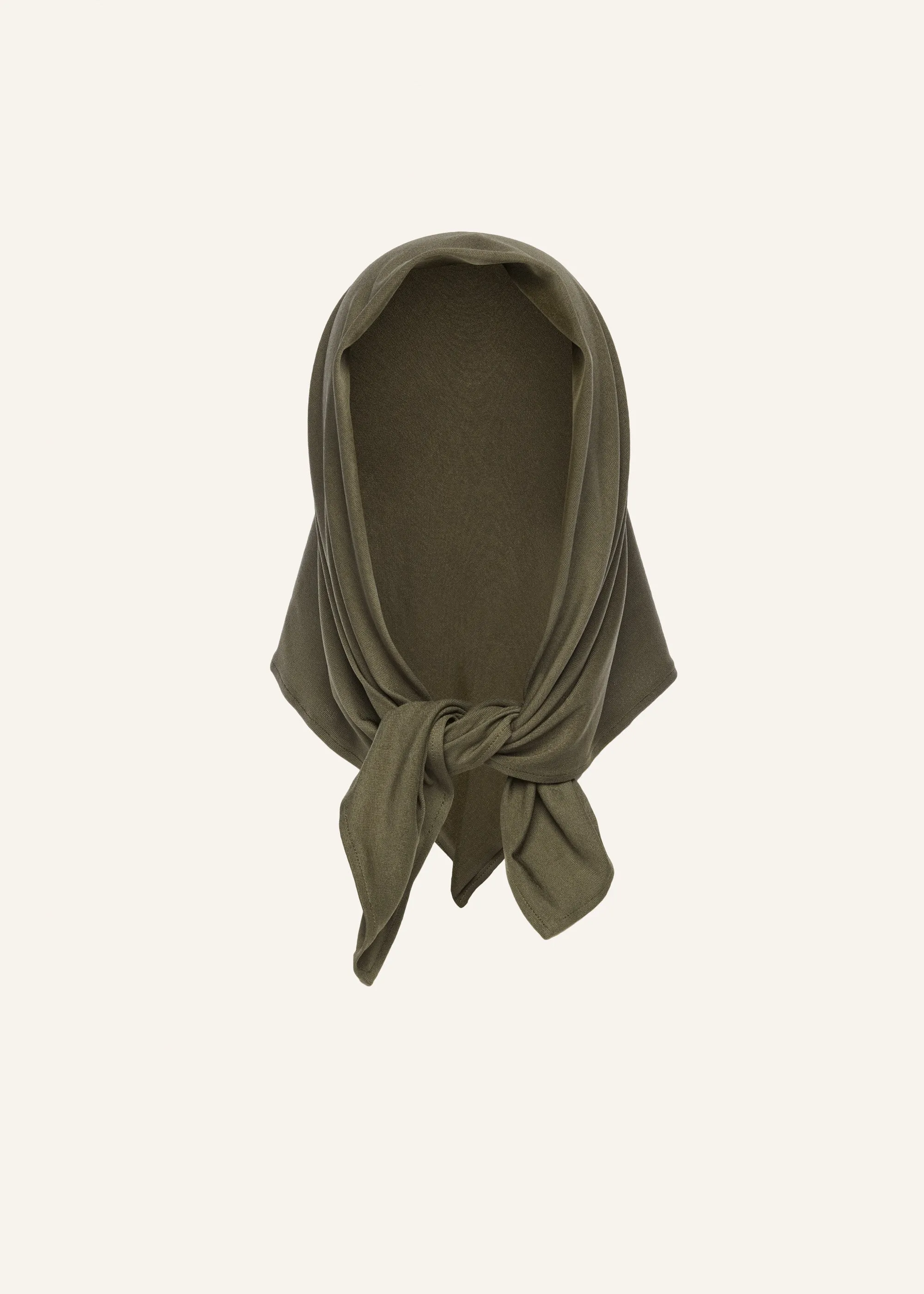 Versatile scarf in khaki