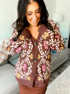 Vintage Floral Cardigan