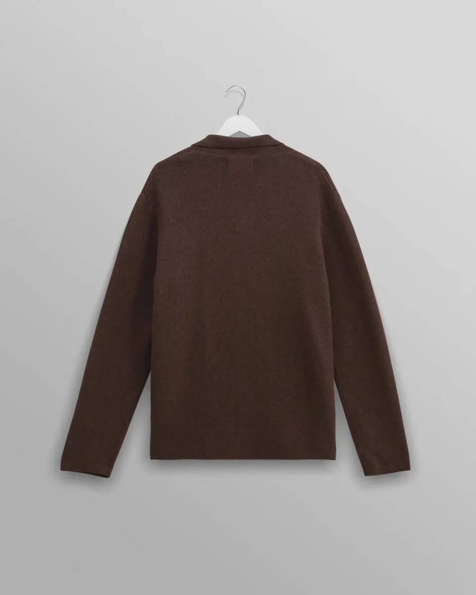 Wax London WIGHTMAN CARDIGAN MILANO BROWN