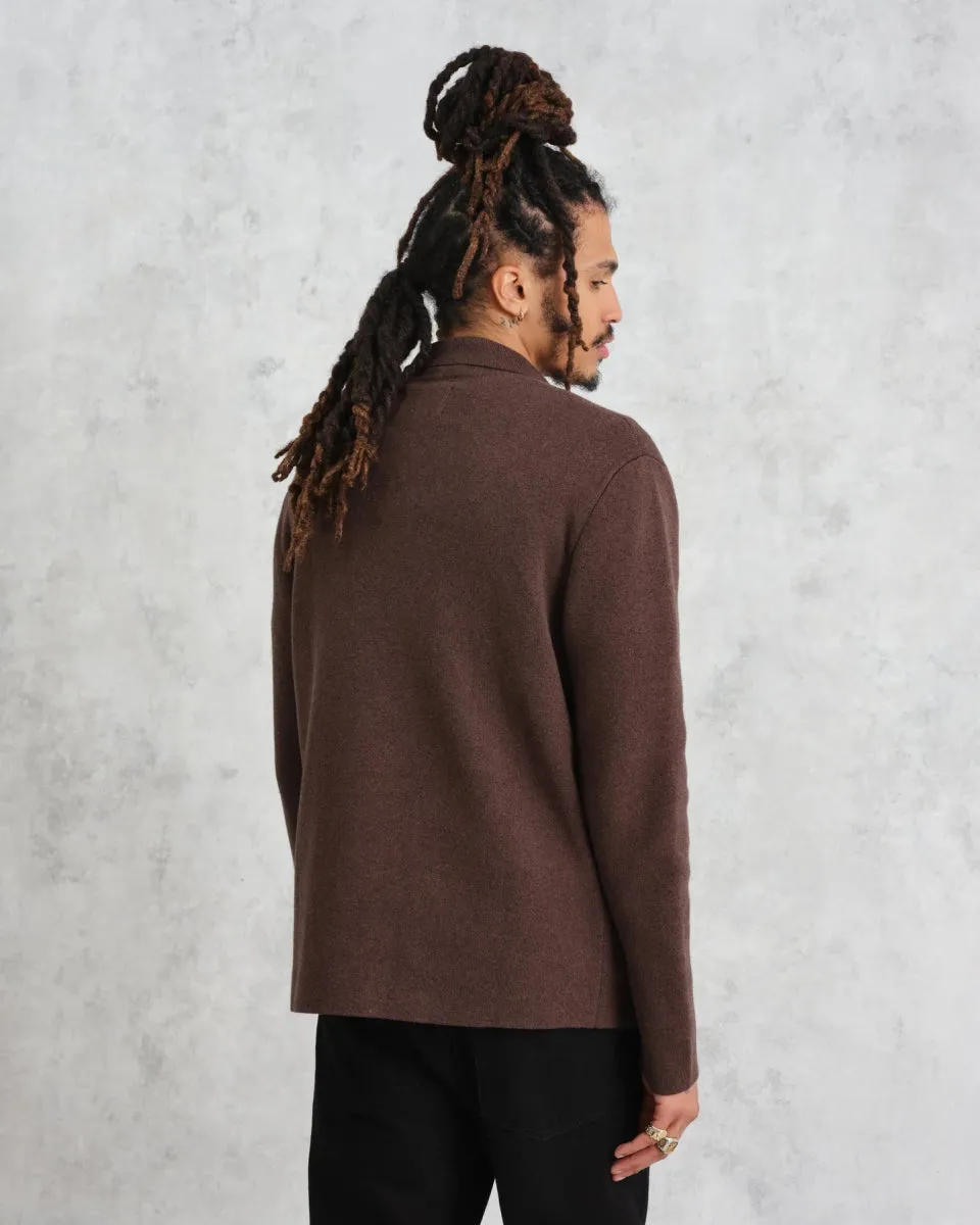 Wax London WIGHTMAN CARDIGAN MILANO BROWN