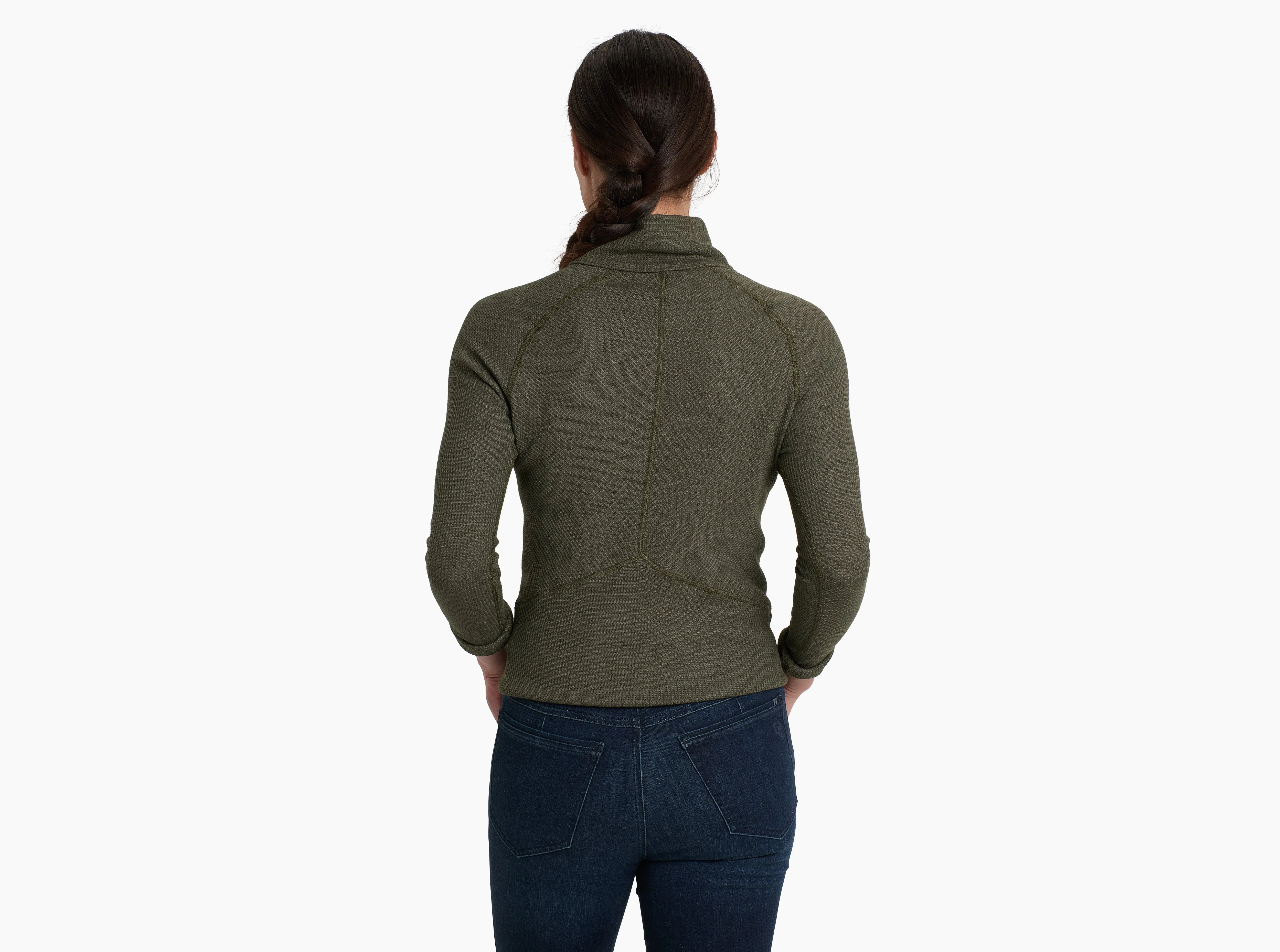 Women's Petra Turtleneck - Dark Moss